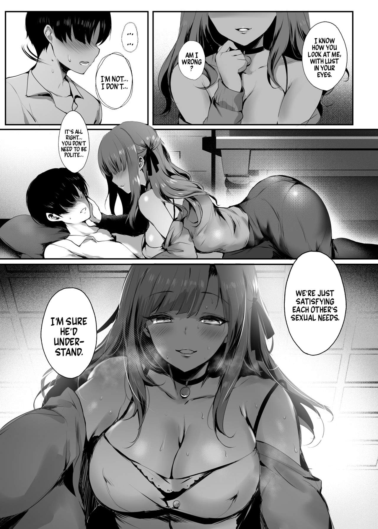 Art by mafuyu - Tagged x-ray, widow, netorare, sole_female, stockings, mafuyu, big_breasts