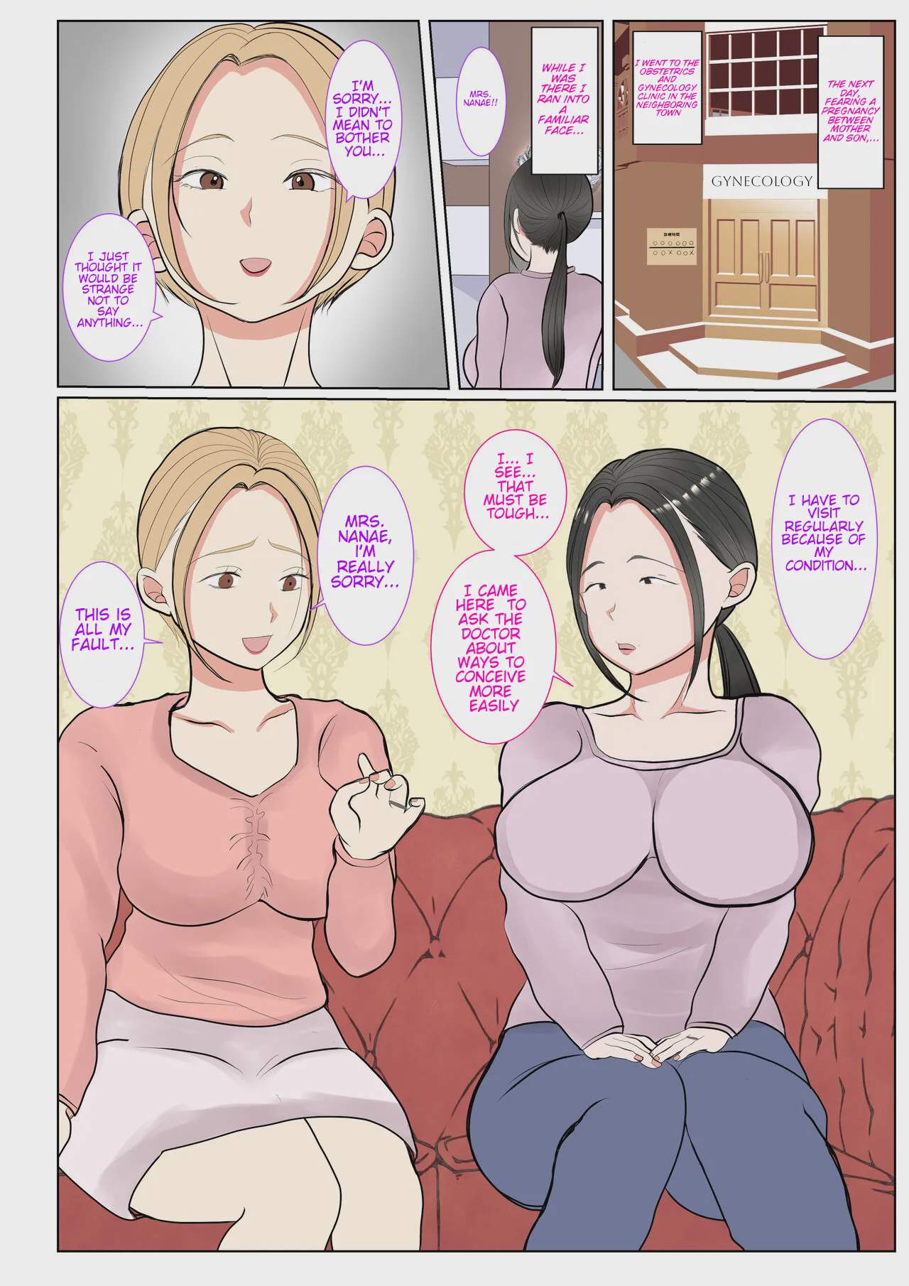 Art by benii_kenkyuujo - Tagged nakadashi, hidden_sex, benii_kenkyuujo, milf, stockings, rape, big_breasts, netorare, mother, blowjob, big_penis
