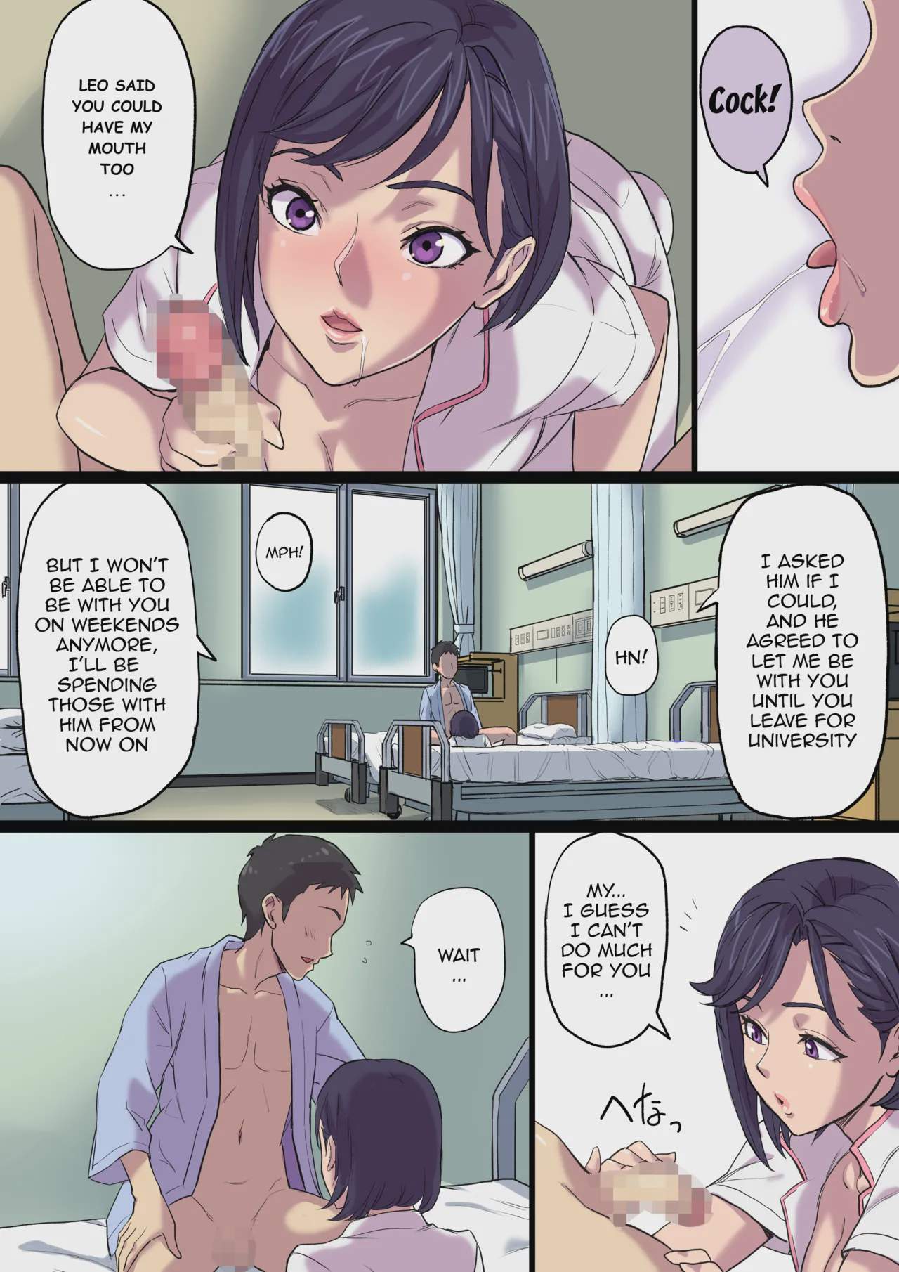 Art by shibire_hitsuji, papuka - Tagged gyaru-oh, mother, nurse, dark_skin, papuka, big_breasts, milf, sole_female, netorare, shibire_hitsuji, condom