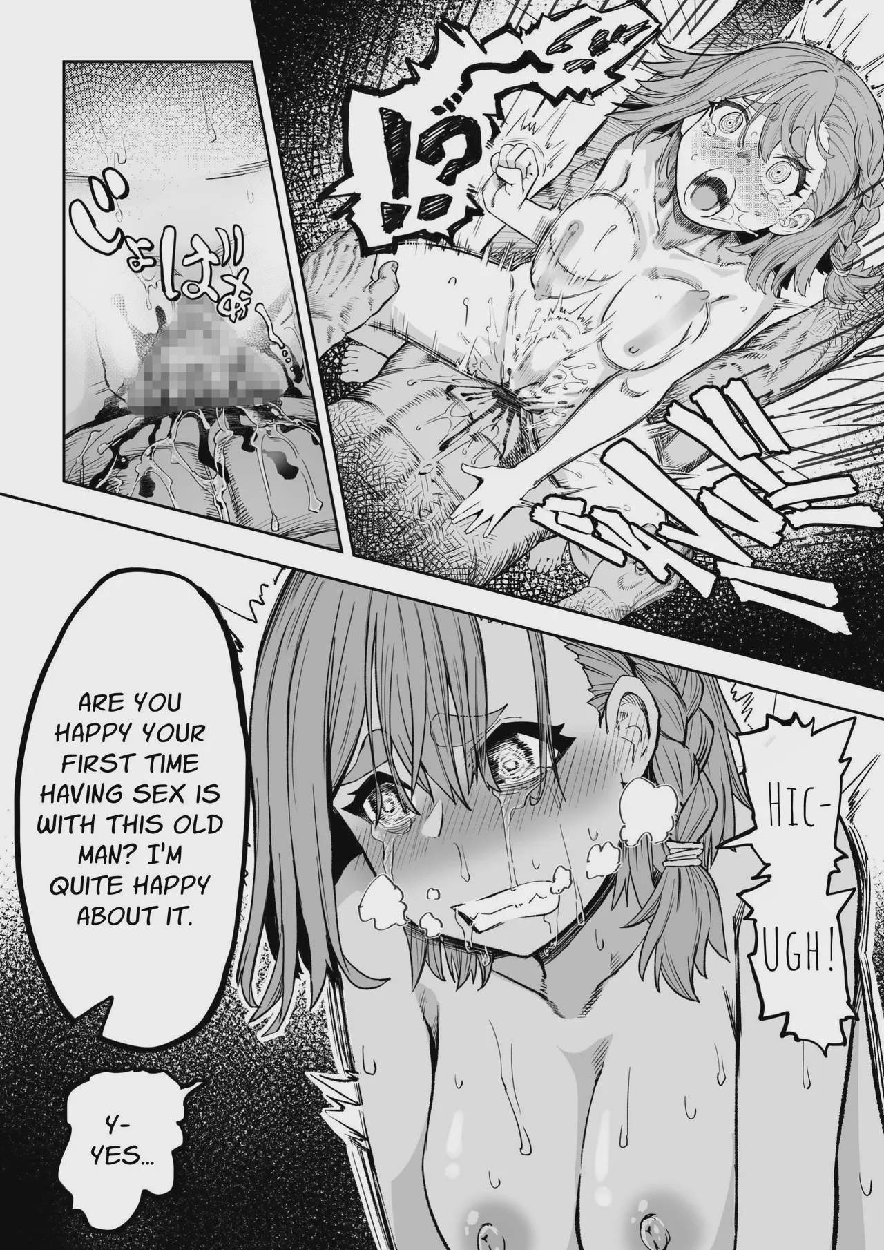 Art by aburamachine, aburamashimashi - Tagged big_breasts, mind_control, aburamashimashi, netorare, nakadashi, bald, dilf, milf, pantyhose, sole_male, oyakodon, aburamachine, defloration