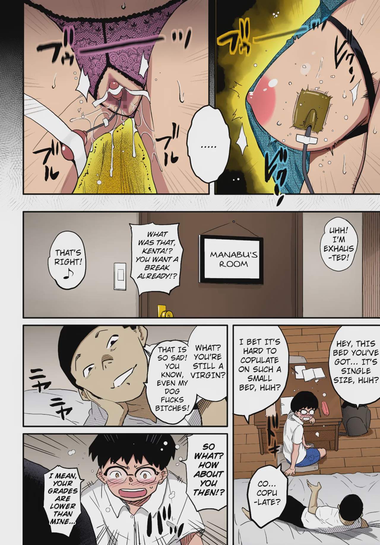 Art by hana_hook - Tagged bisexual, pixie_cut, fingering, bondage, blowjob, rape, paizuri, corruption, netorare, oyakodon, femdom, hana_hook, milf, blackmail, glasses