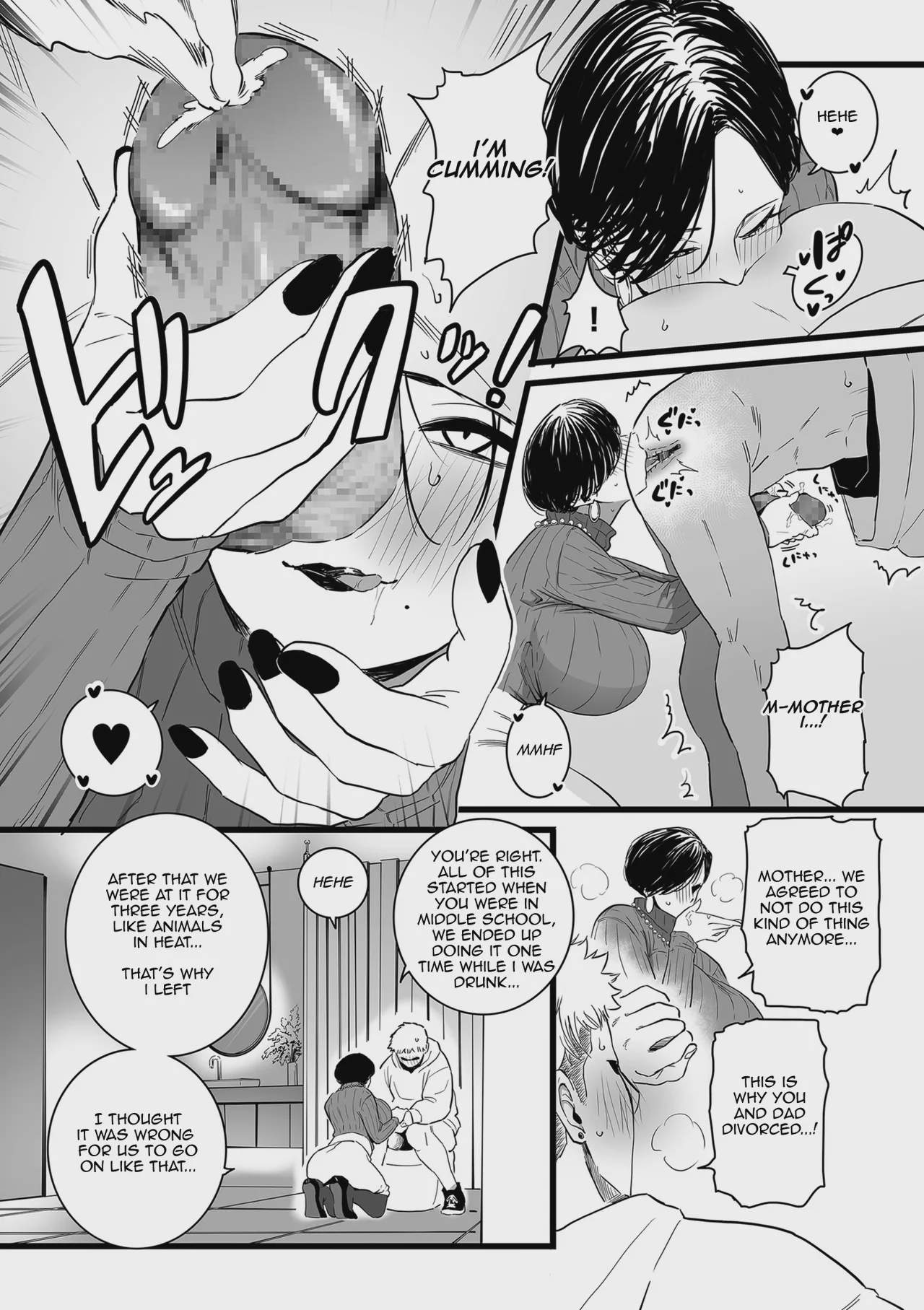 Art by choma - Tagged netorare, beauty_mark, choma, cheating, sole_female, nakadashi, big_breasts, milf, x-ray, painted_nails, sweating, sole_male, footjob, huge_breasts, mother, big_ass, makeup, cervix_penetration