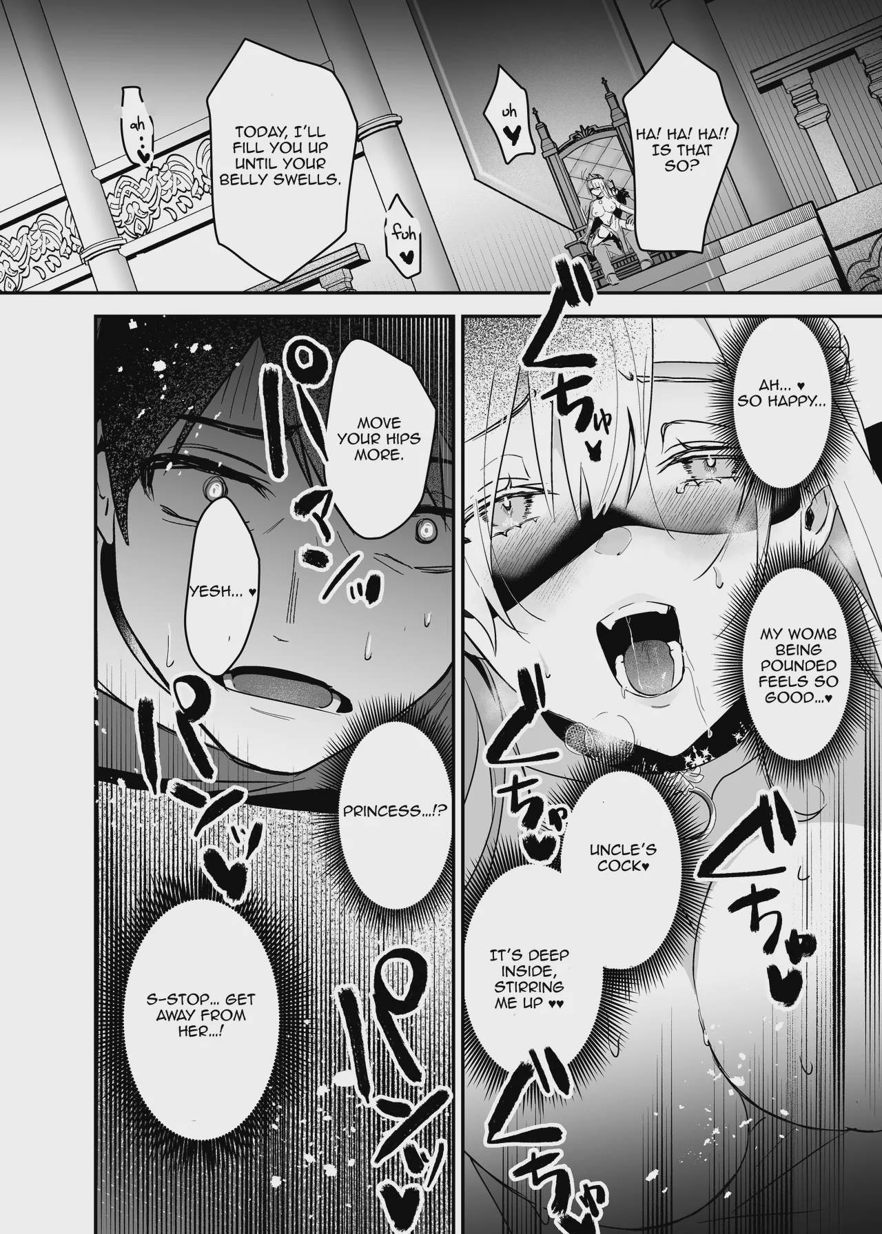 Art by yoshida_killy - Tagged stockings, dilf, netorare, niece, tiara, facial_hair, crown, mind_break, exhibitionism, sole_male, very_long_hair, humiliation, collar, detached_sleeves, yoshida_killy, blindfold, sole_female, ahegao