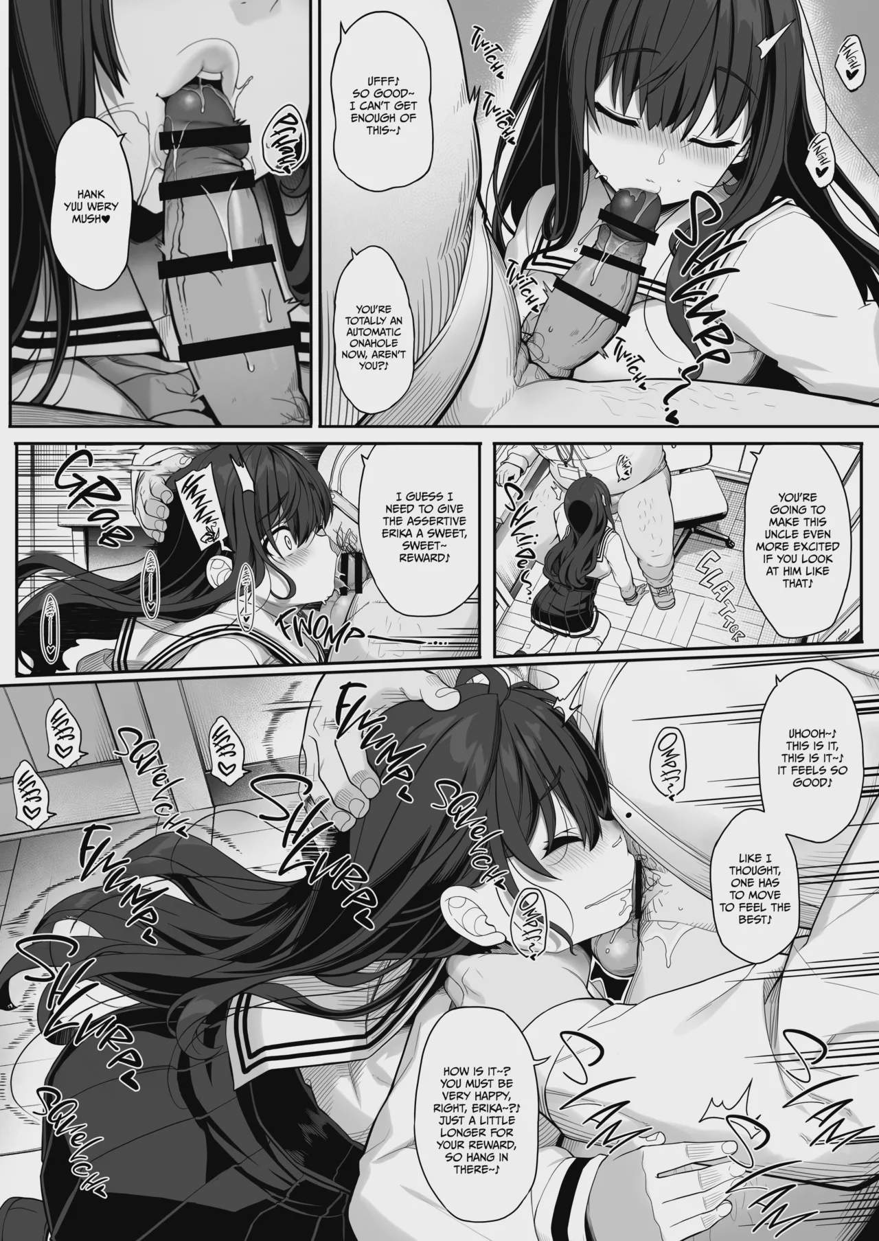 Art by kirin_kakeru, kirintei - Tagged schoolgirl_uniform, impregnation, hidden_sex, kirin_kakeru, very_long_hair, sole_male, inverted_nipples, dilf, sole_female, big_breasts, netorare, bbm, kirintei