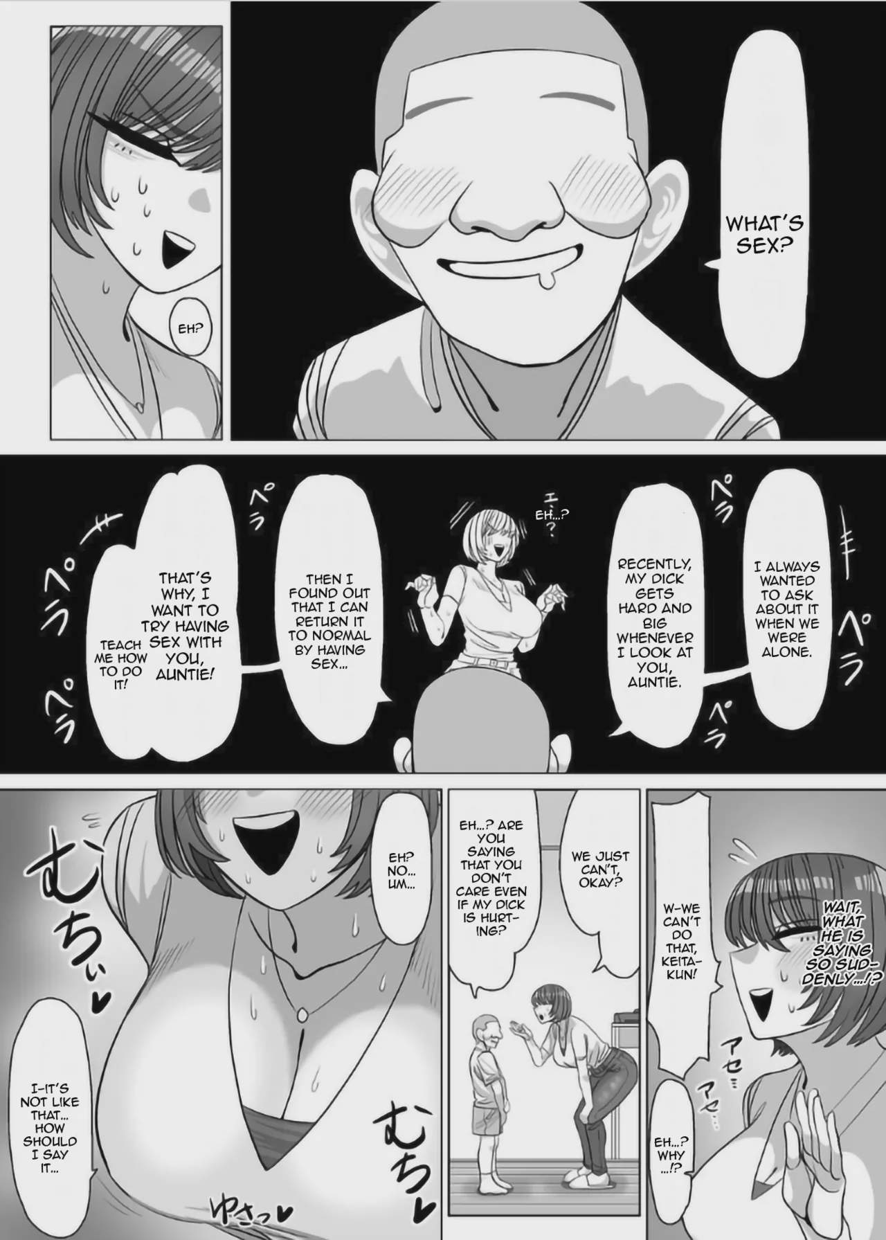 Art by  - Tagged netorare, x-ray, closed_eyes, nakadashi, milf, sole_female, big_penis, smalldom, ahegao, shaved_head, sole_male, cheating, big_breasts, mind_break