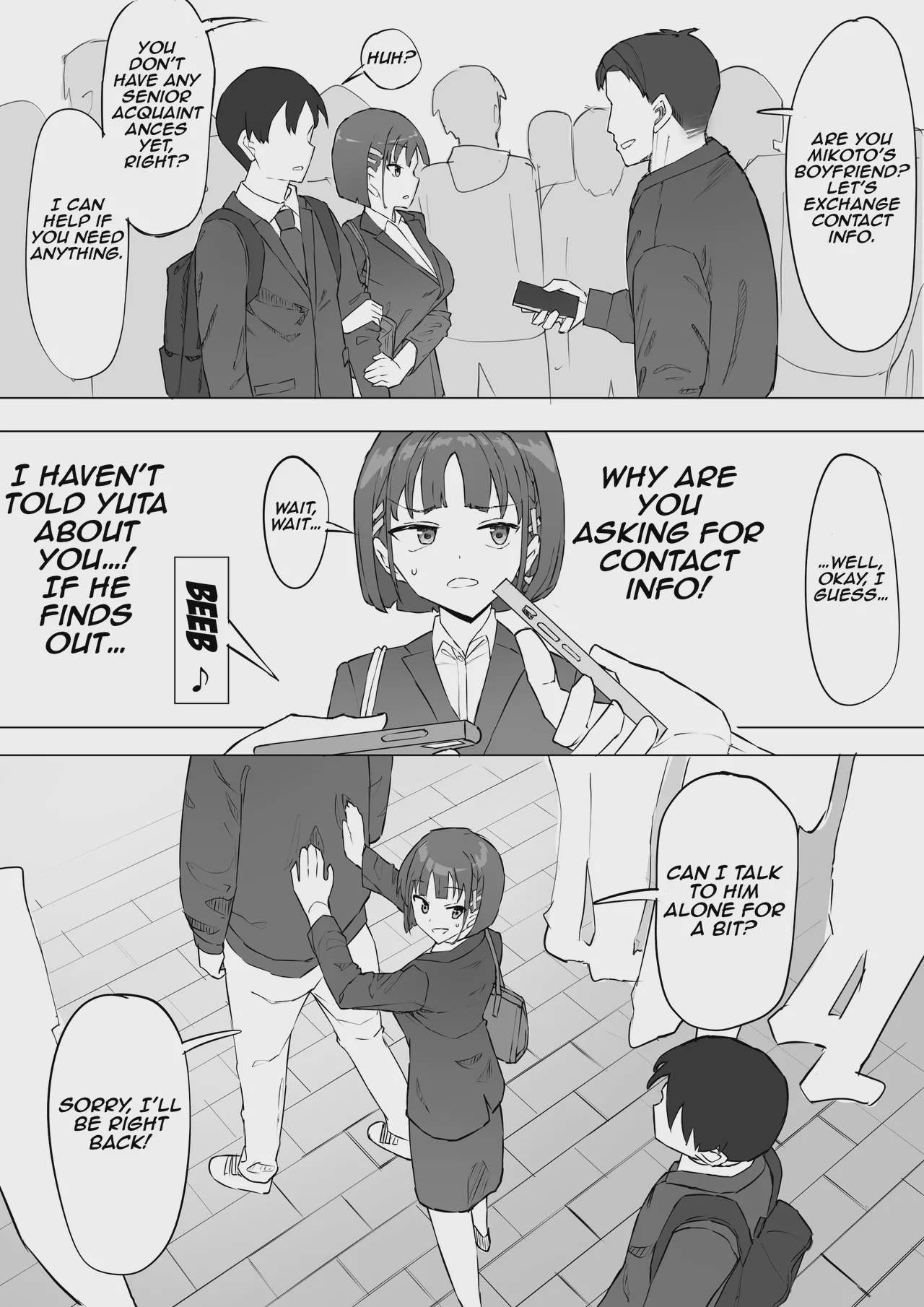 Art by muripoyo - Tagged nakadashi, netorare, bondage, blackmail, fingering, blindfold, masturbation, sole_female, cheating, x-ray, kissing, condom, femdom, blowjob, muscle, muripoyo, blowjob_face, netorase, filming, big_breasts, small_penis