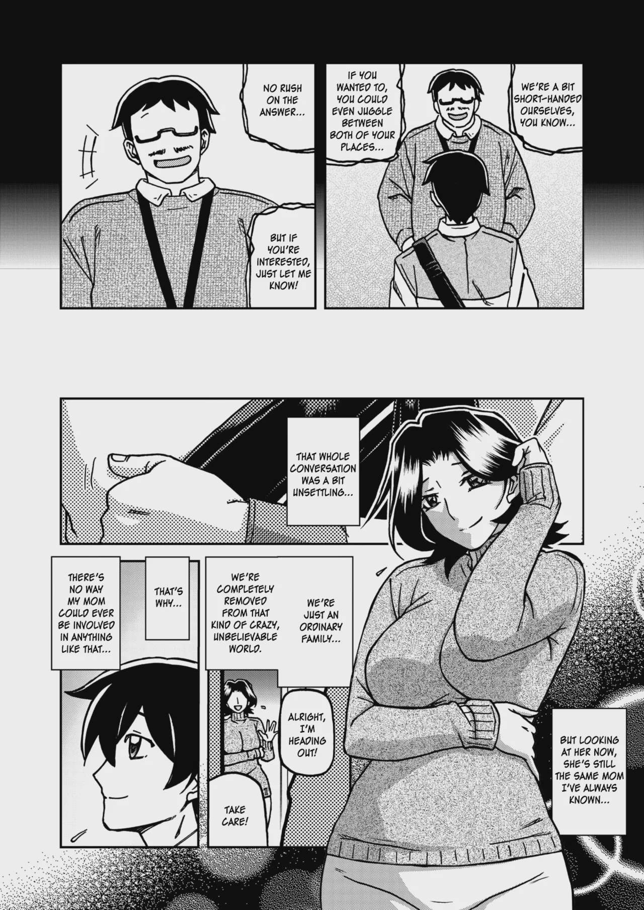 Art by sanbun_kyoden - Tagged sanbun_kyoden, dilf, bondage, cheating, rape, drugs, corruption, big_ass, facial_hair, big_penis, moral_degeneration, milf, hairy, bdsm, shibari, ahegao, big_breasts, netorare, muscle
