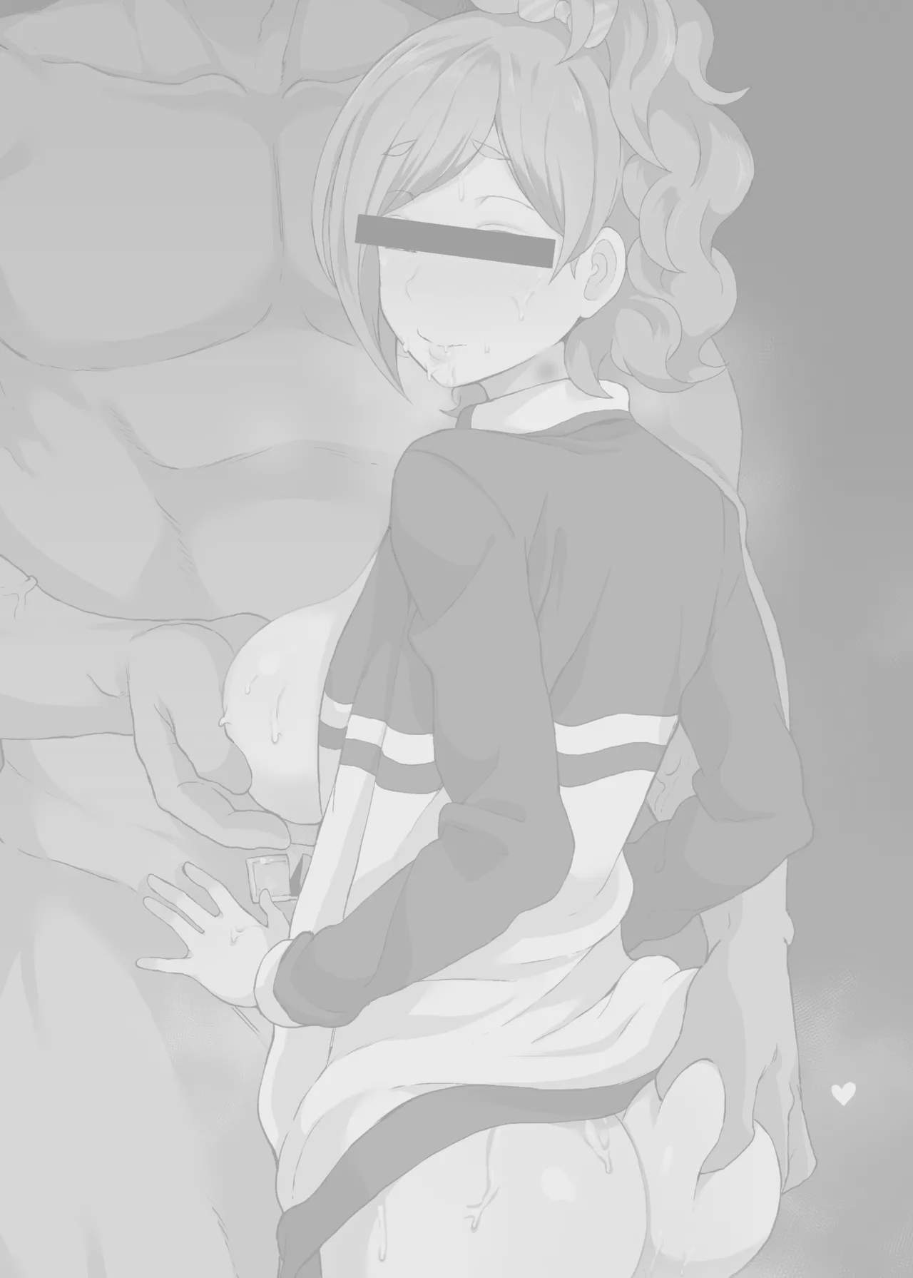 Art by terasu_mc, doushia - Tagged cheating, piercing, condom, muscle, nipple_piercing, sole_female, big_breasts, big_penis, dilf, terasu_mc, x-ray, doushia, netorare, filming