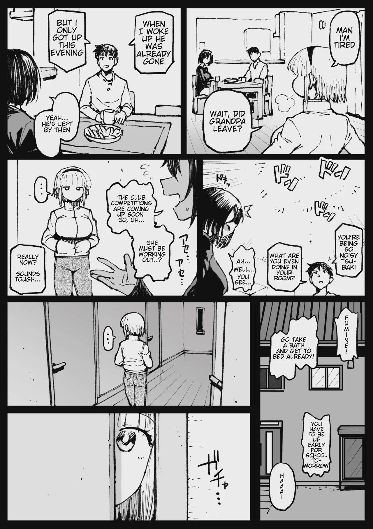 Art by ahemaru - Tagged oyakodon, big_penis, netorare, ahemaru, bbm, nakadashi, dark_skin, daughter, hidden_sex, ahegao, milf, old_man, granddaughter