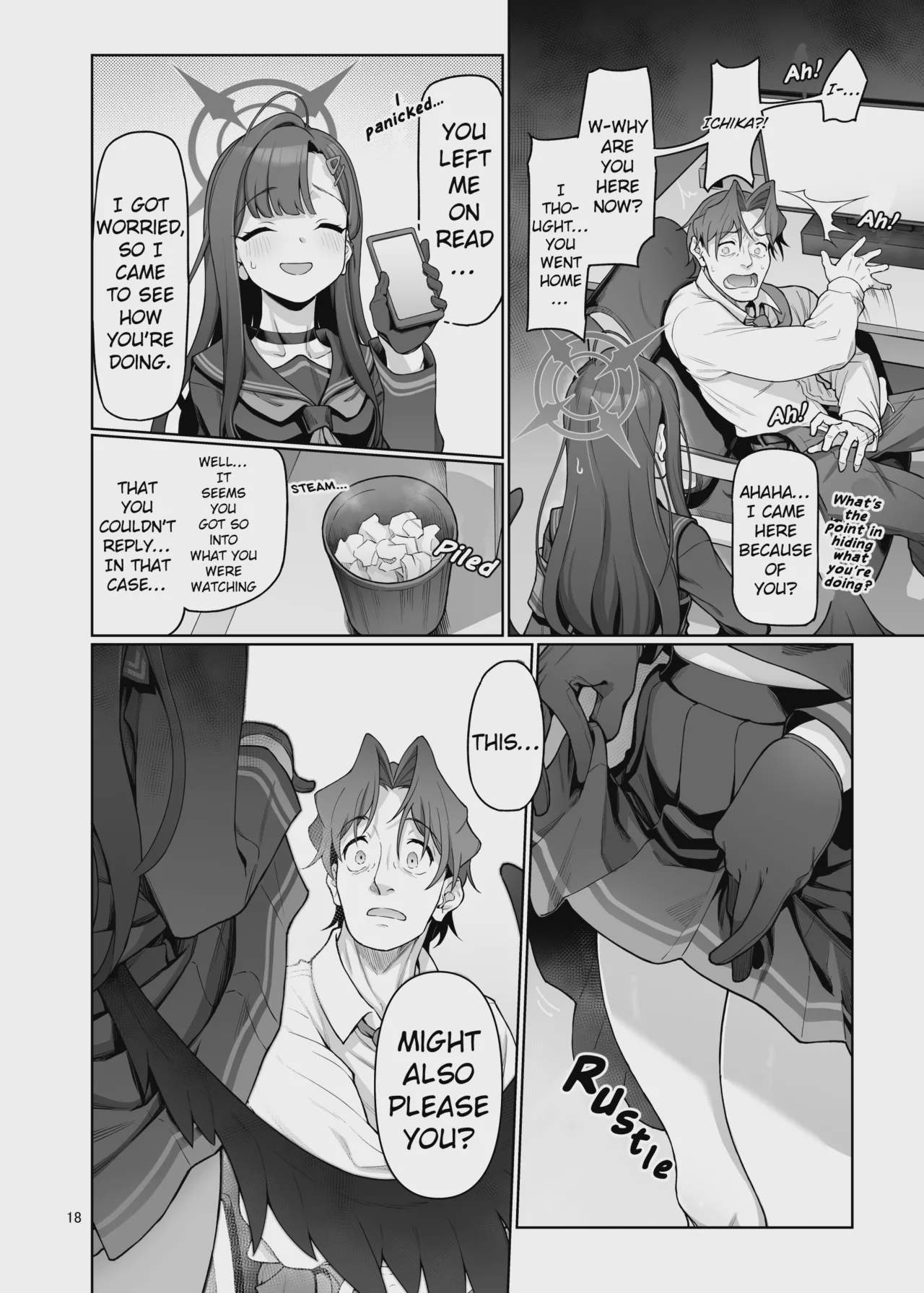 Art by aya_shachou, gokusaishiki - Tagged filming, collar, wings, aya_shachou, netorase, bbm, voyeurism, halo, netorare, sole_female, closed_eyes, furry, gokusaishiki, wolf_boy, pig_man, schoolgirl_uniform