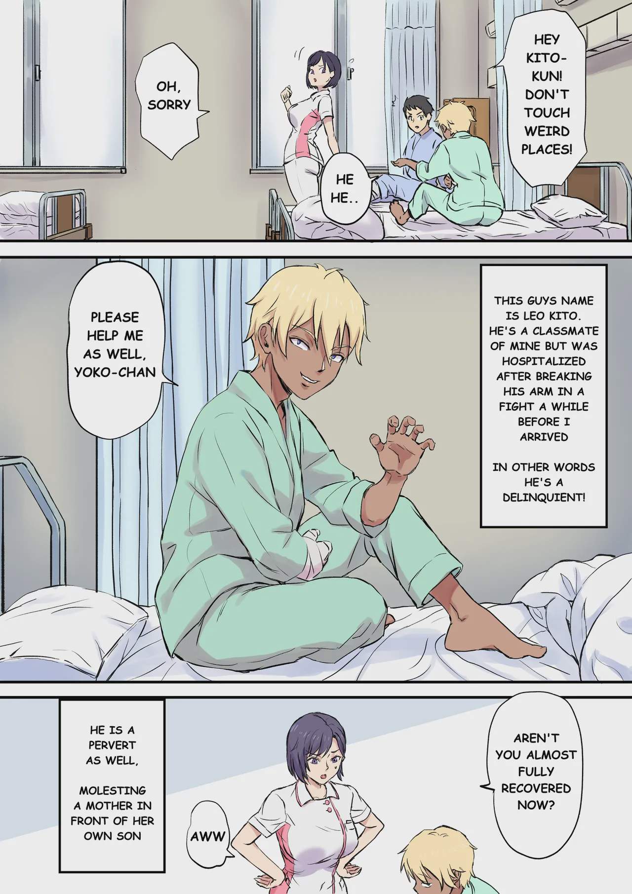 Art by shibire_hitsuji, papuka - Tagged gyaru-oh, mother, nurse, dark_skin, papuka, big_breasts, milf, sole_female, netorare, shibire_hitsuji, condom