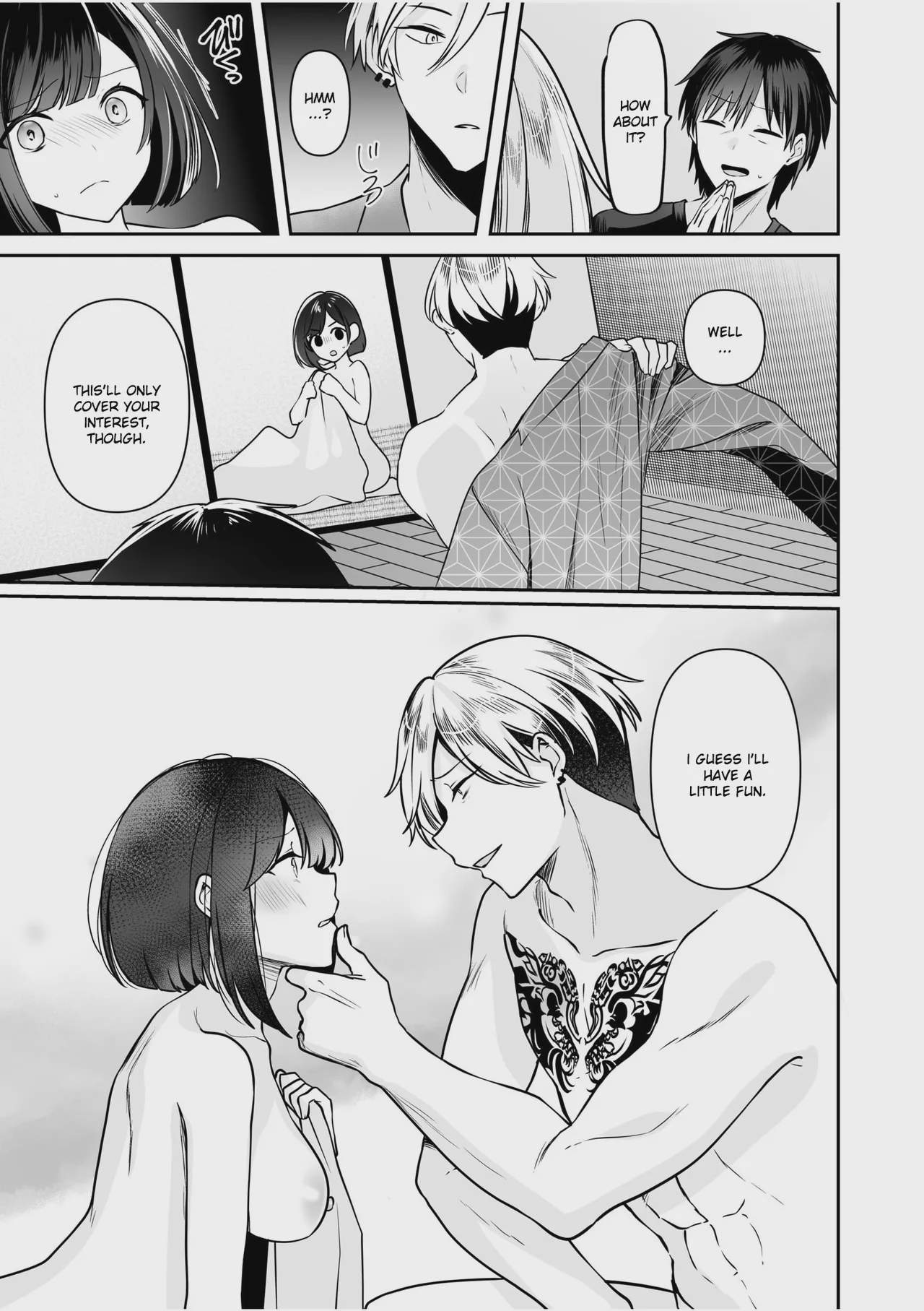 Art by yunamaro - Tagged rape, large_tattoo, yunamaro, ahegao, kissing, filming, sole_female, cashier, blackmail, big_breasts, netorare