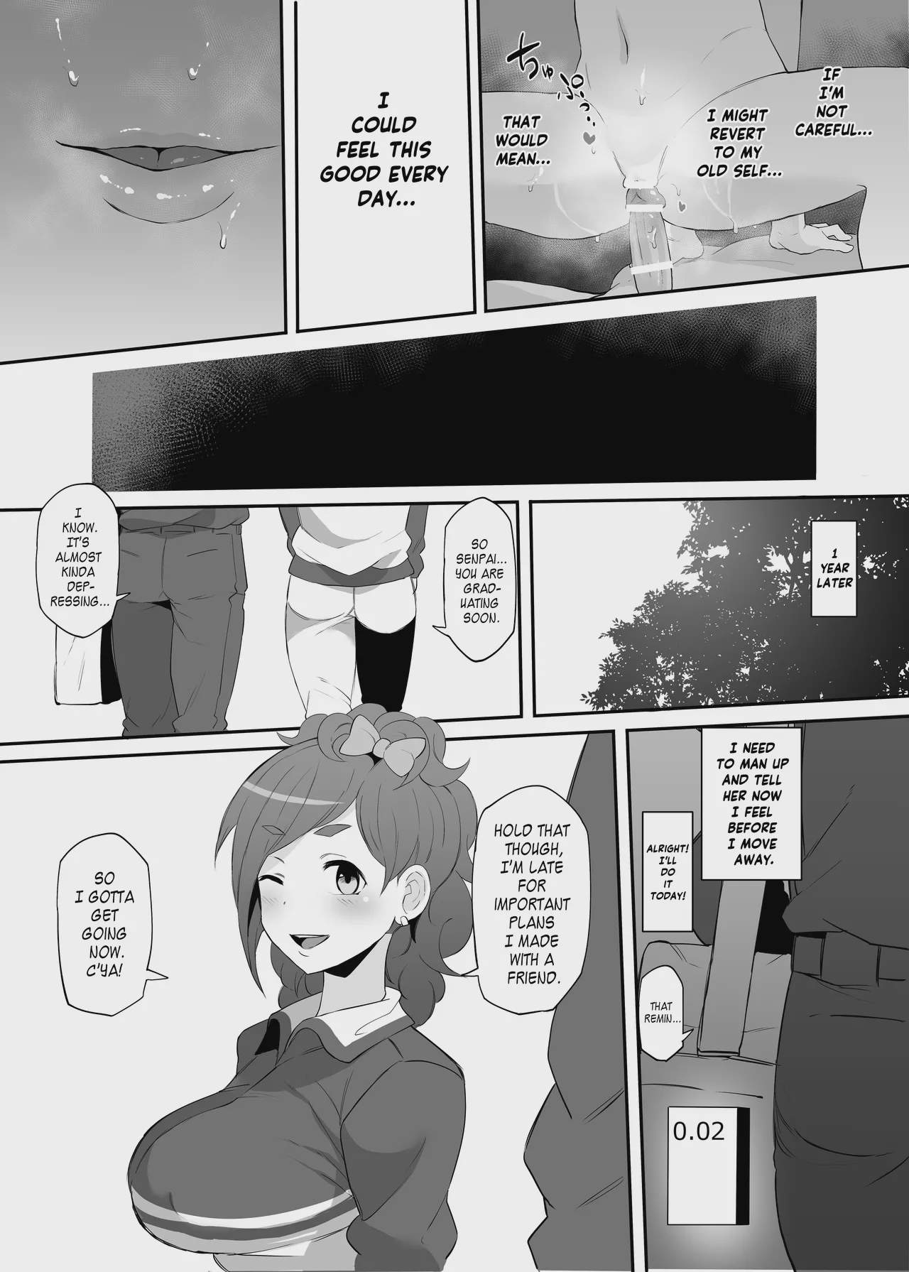 Art by terasu_mc, doushia - Tagged cheating, piercing, condom, muscle, nipple_piercing, sole_female, big_breasts, big_penis, dilf, terasu_mc, x-ray, doushia, netorare, filming