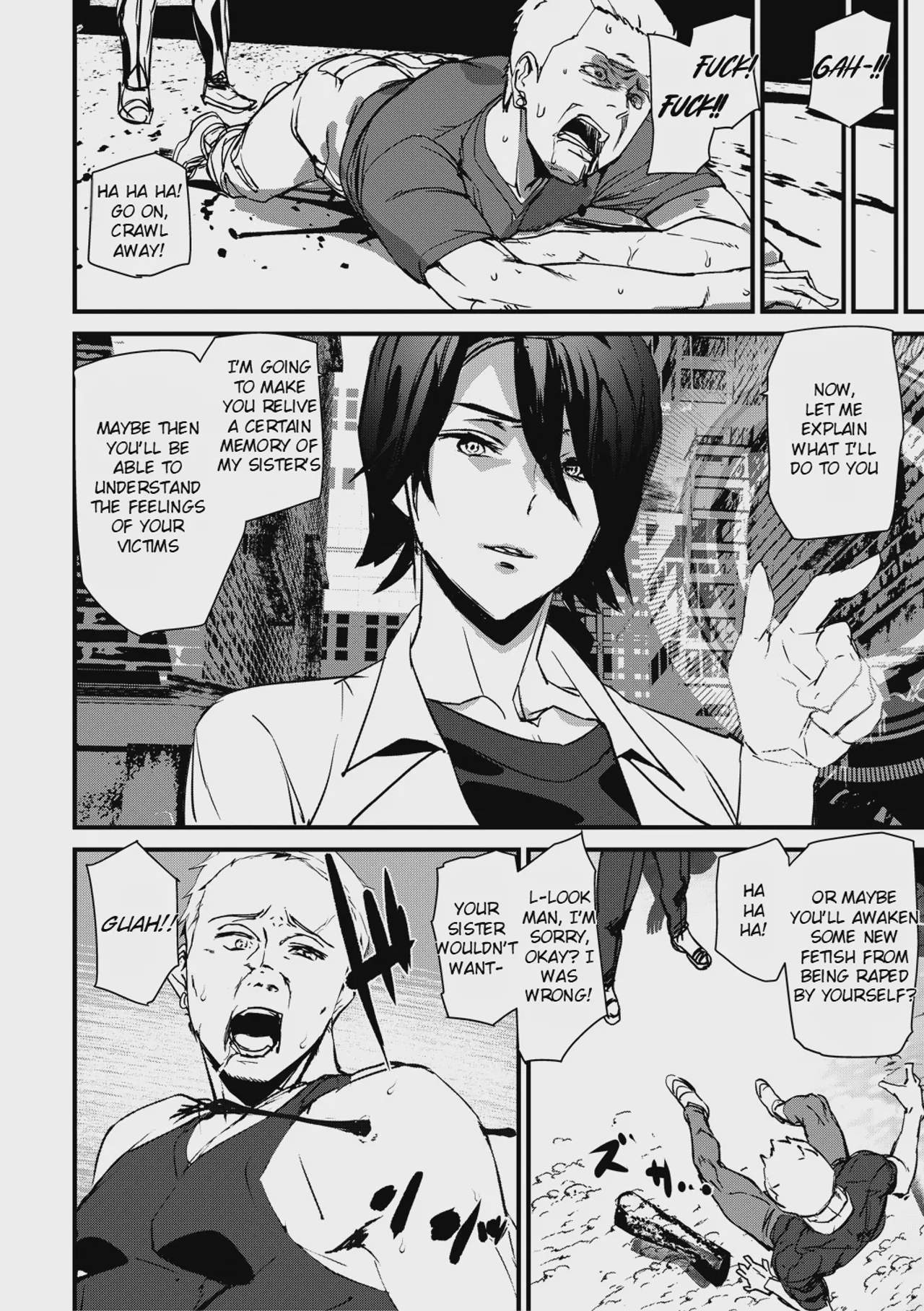 Art by ashiomi_masato - Tagged tanlines, drugs, footjob, humiliation, big_breasts, blood, ashiomi_masato, harem, netorare, mind_control, mind_break, nakadashi, femdom
