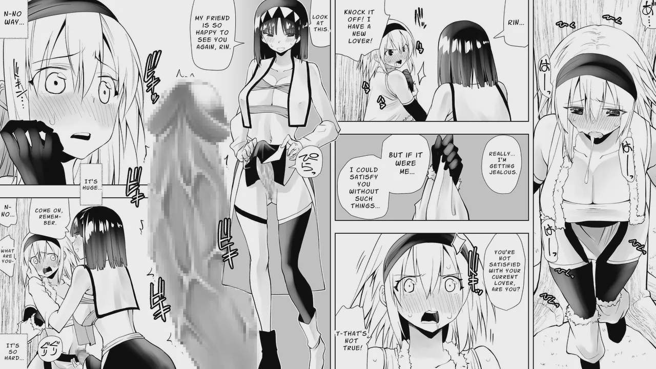 Art by kimura_rongaku - Tagged kimura_rongaku, detached_sleeves, fishnets, nakadashi, big_penis, netorare, mesuiki, paizuri, sole_female, stockings, futanari, sole_dickgirl, dickgirl_on_female, rape