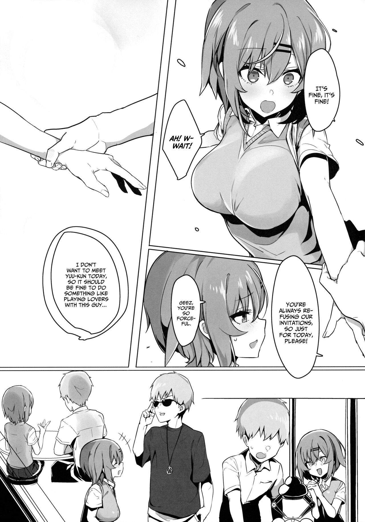 Art by mitsudoue, ofuton_de_suyaa - Tagged netorare, cosplaying, sole_female, rape, bikini, blowjob, nakadashi, stockings, mitsudoue, ofuton_de_suyaa, twintails, condom, sole_male, maid, blackmail, defloration, big_breasts, kissing
