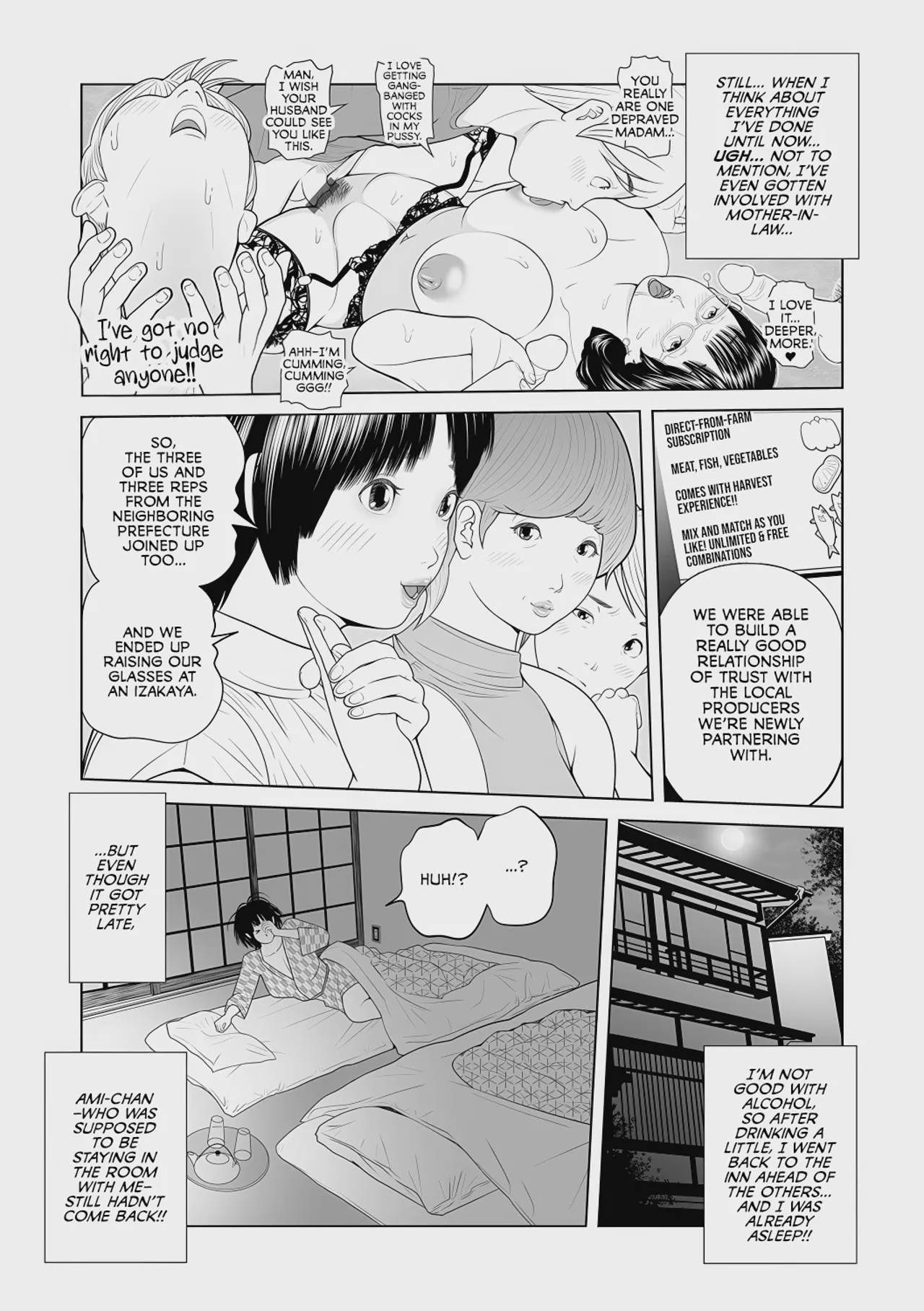 Art by akari_kyousuke - Tagged paizuri, blowjob, big_nipples, incest, cheating, pregnant, masturbation, daughter, akari_kyousuke, pixie_cut, netorare, big_breasts, kissing, inverted_nipples, milf, mother, big_penis, nakadashi, handjob