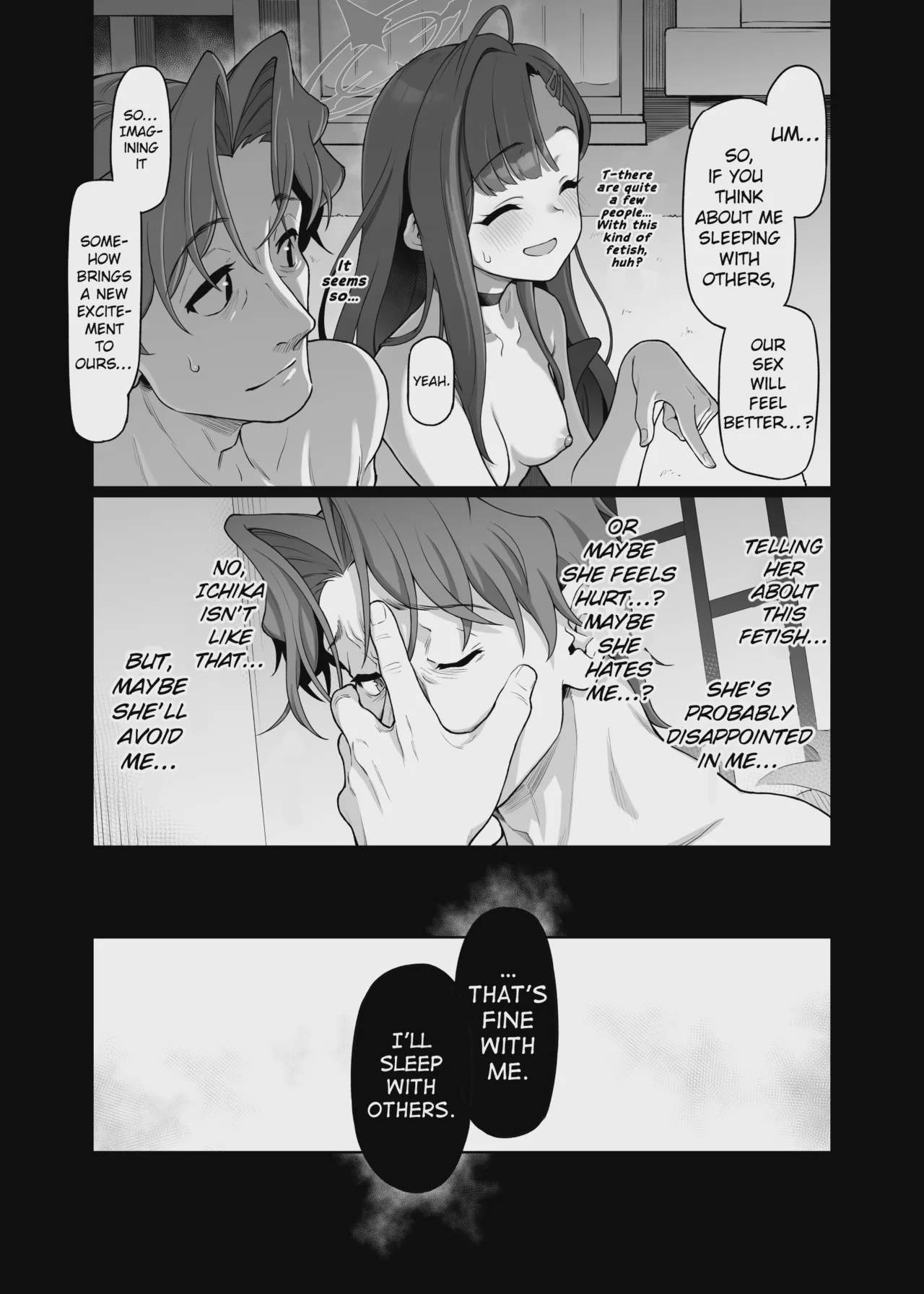 Art by aya_shachou, gokusaishiki - Tagged filming, collar, wings, aya_shachou, netorase, bbm, voyeurism, halo, netorare, sole_female, closed_eyes, furry, gokusaishiki, wolf_boy, pig_man, schoolgirl_uniform