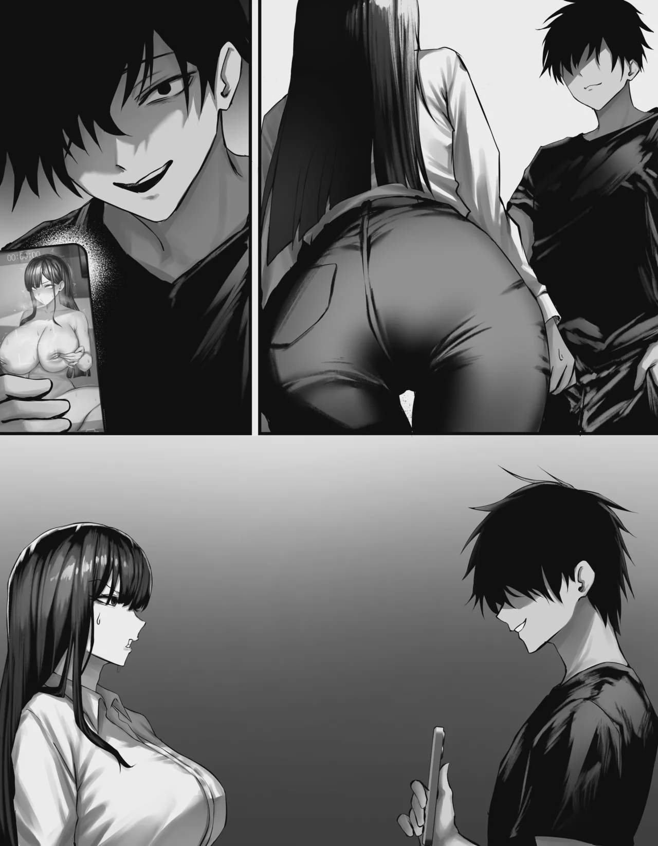 Art by penti - Tagged big_breasts, fingering, inverted_nipples, x-ray, clit_stimulation, netorare, sex_toys, sole_female, cheating, nakadashi, penti, sole_male, ahegao, squirting, masturbation, blowjob