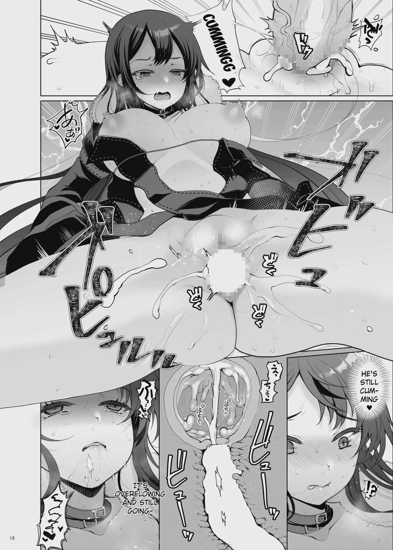Art by hanao., kuma-tan_flash - Tagged sex_toys, netorare, condom, big_breasts, glasses, sole_male, x-ray, hanao., smoking, nakadashi, cheating, kuma-tan_flash, sole_female, twintails, hairy