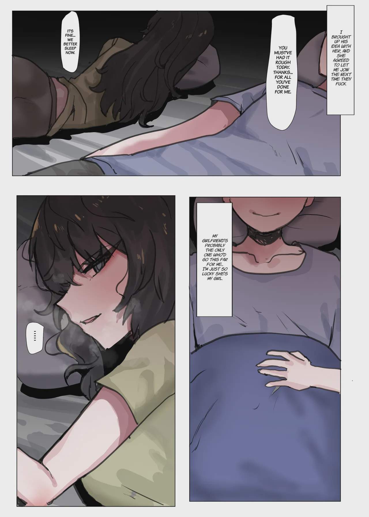 Art by k8on - Tagged chastity_belt, big_breasts, k8on, nakadashi, gokkun, kissing, bisexual, filming, big_penis, dark_skin, humiliation, small_penis, femdom, blowjob, collar, netorare, condom, cum_swap, x-ray, netorase, sole_female, swinging