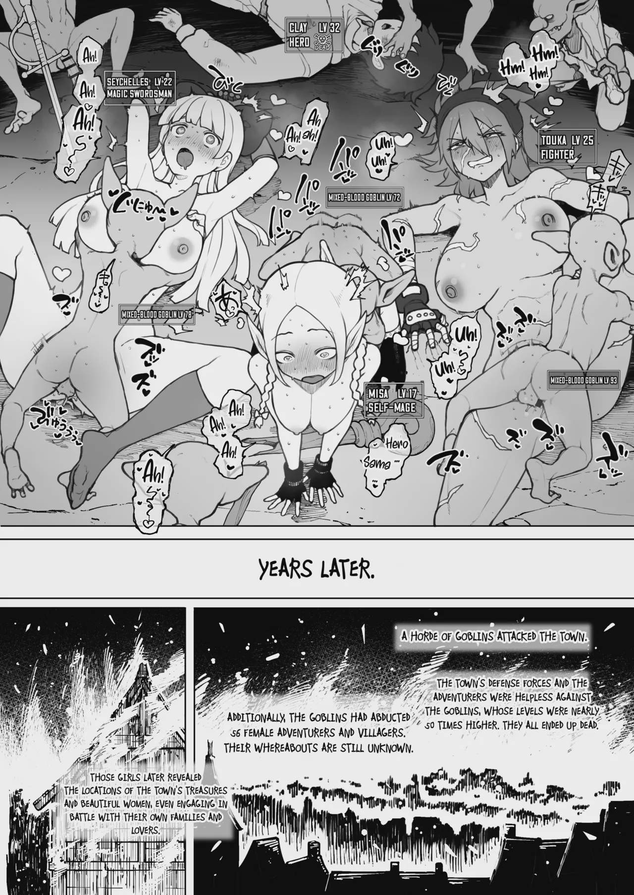 Art by terasu_mc - Tagged pregnant, piercing, impregnation, goblin, smalldom, big_breasts, stockings, terasu_mc, eggs, mind_break, big_penis, ahegao, nakadashi, netorare, monster, x-ray, humiliation, cheating