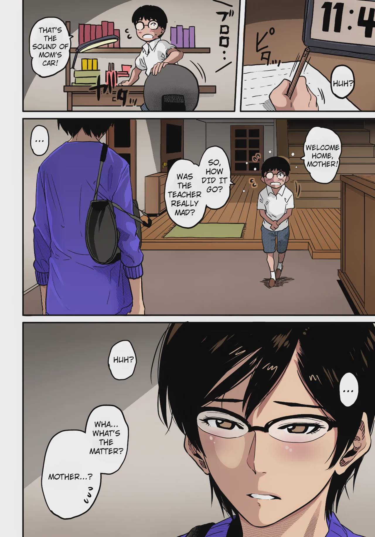 Art by hana_hook - Tagged bisexual, pixie_cut, fingering, bondage, blowjob, rape, paizuri, corruption, netorare, oyakodon, femdom, hana_hook, milf, blackmail, glasses