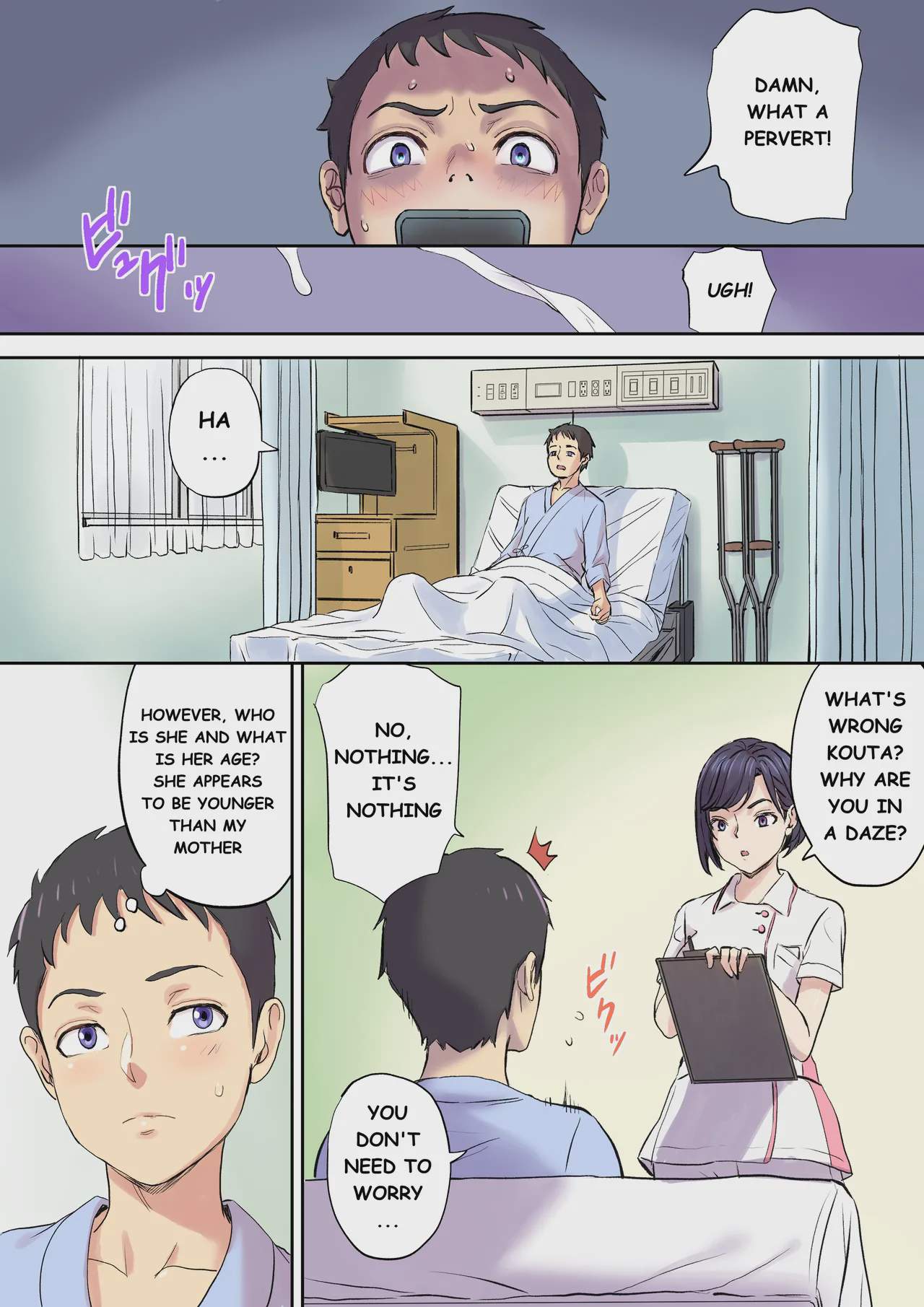 Art by shibire_hitsuji, papuka - Tagged gyaru-oh, mother, nurse, dark_skin, papuka, big_breasts, milf, sole_female, netorare, shibire_hitsuji, condom