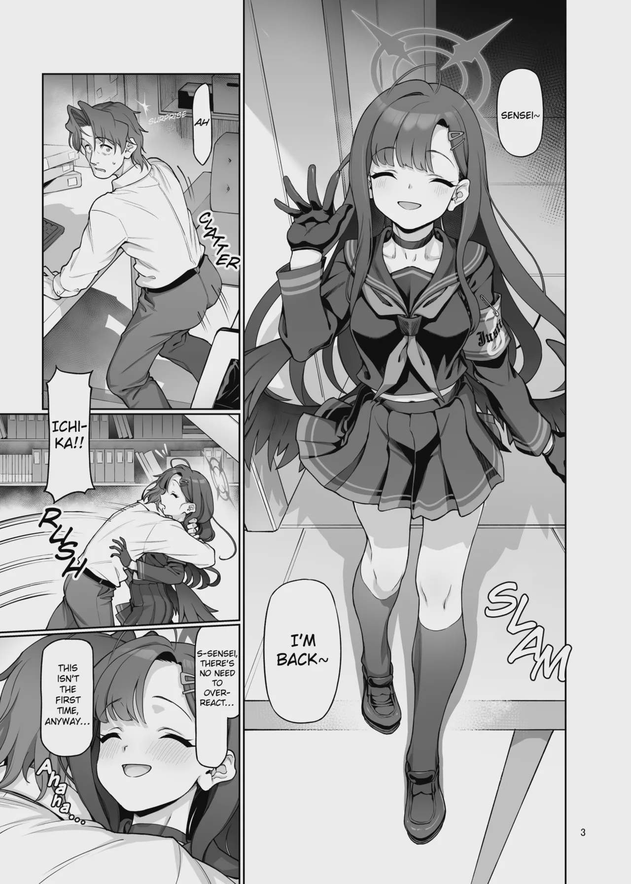 Art by aya_shachou, gokusaishiki - Tagged filming, collar, wings, aya_shachou, netorase, bbm, voyeurism, halo, netorare, sole_female, closed_eyes, furry, gokusaishiki, wolf_boy, pig_man, schoolgirl_uniform