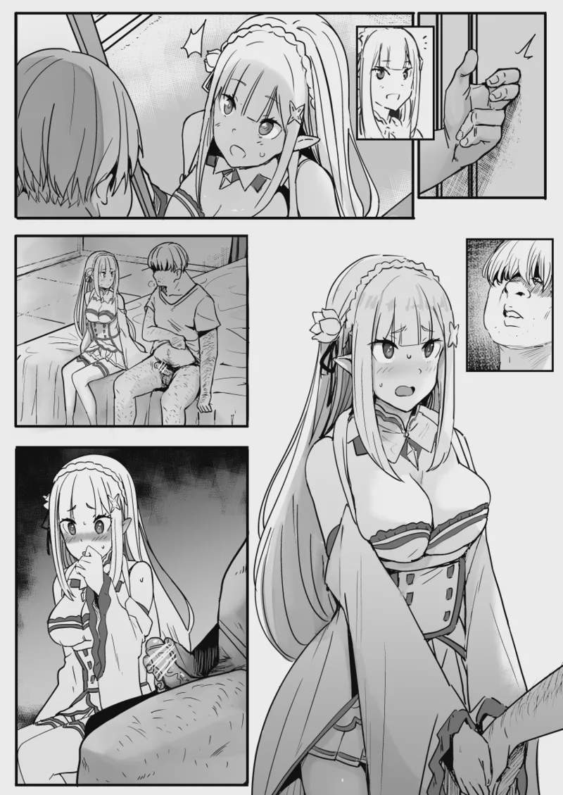 Art by oninarasu - Tagged elf, impregnation, dilf, x-ray, bbm, blowjob, nakadashi, sole_female, sole_male, defloration, oninarasu, netorare, big_breasts, rape