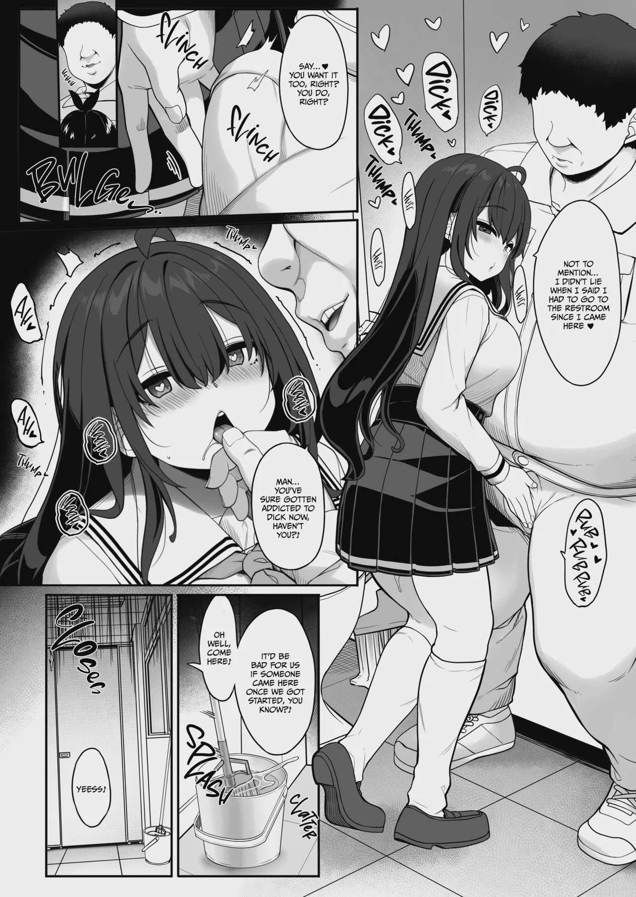 Art by kirin_kakeru, kirintei - Tagged schoolgirl_uniform, impregnation, hidden_sex, kirin_kakeru, very_long_hair, sole_male, inverted_nipples, dilf, sole_female, big_breasts, netorare, bbm, kirintei