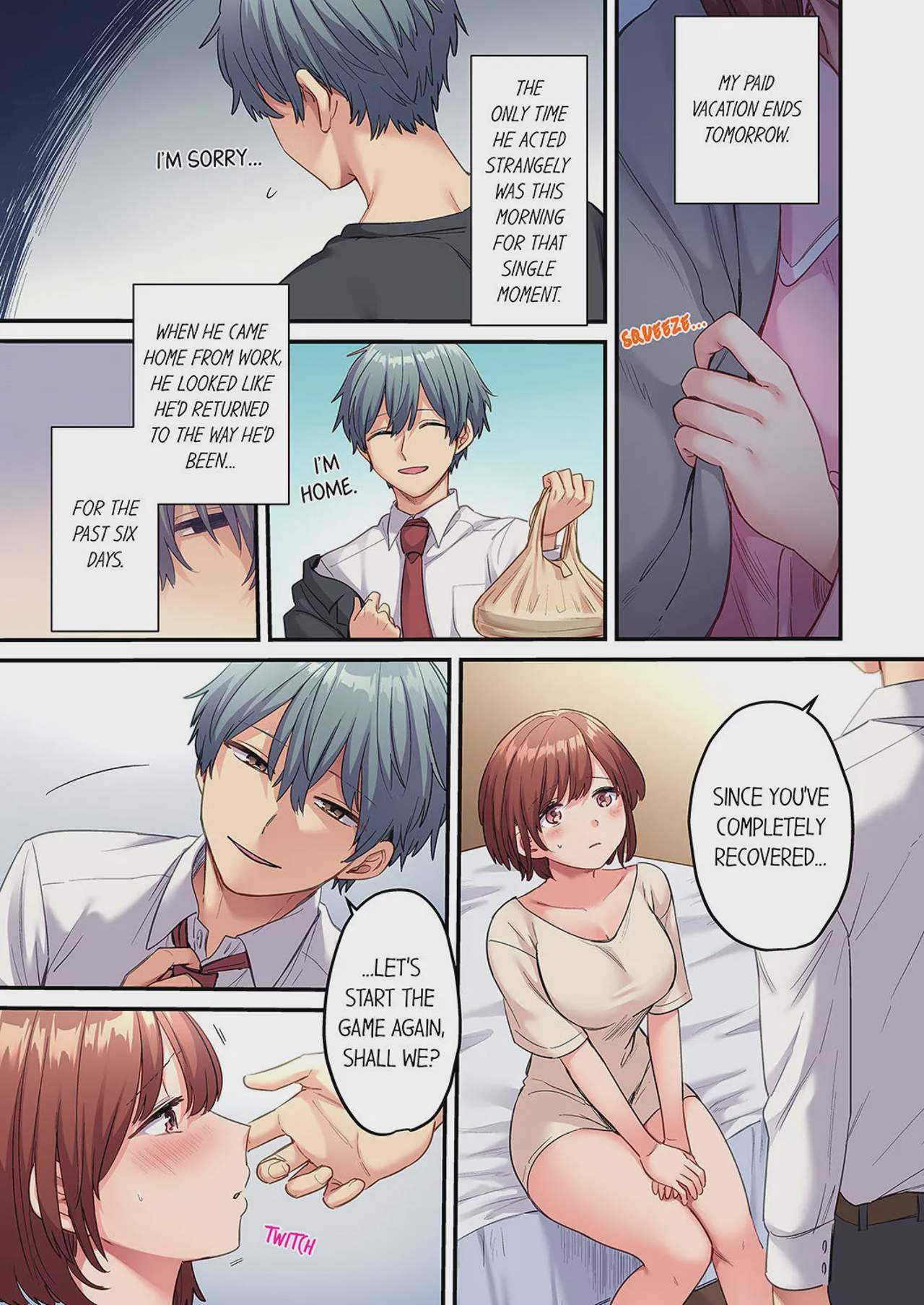Art by ayuhata_toba - Tagged netorare, big_breasts, sole_female, ayuhata_toba, sole_male, cunnilingus
