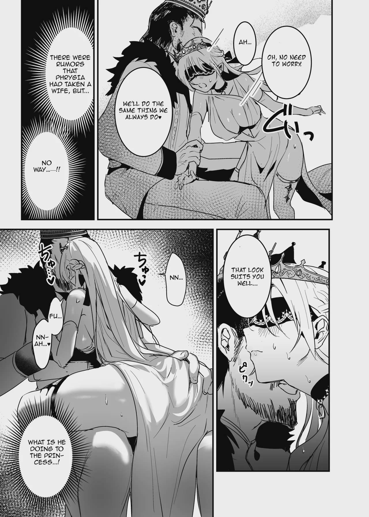 Art by yoshida_killy - Tagged stockings, dilf, netorare, niece, tiara, facial_hair, crown, mind_break, exhibitionism, sole_male, very_long_hair, humiliation, collar, detached_sleeves, yoshida_killy, blindfold, sole_female, ahegao