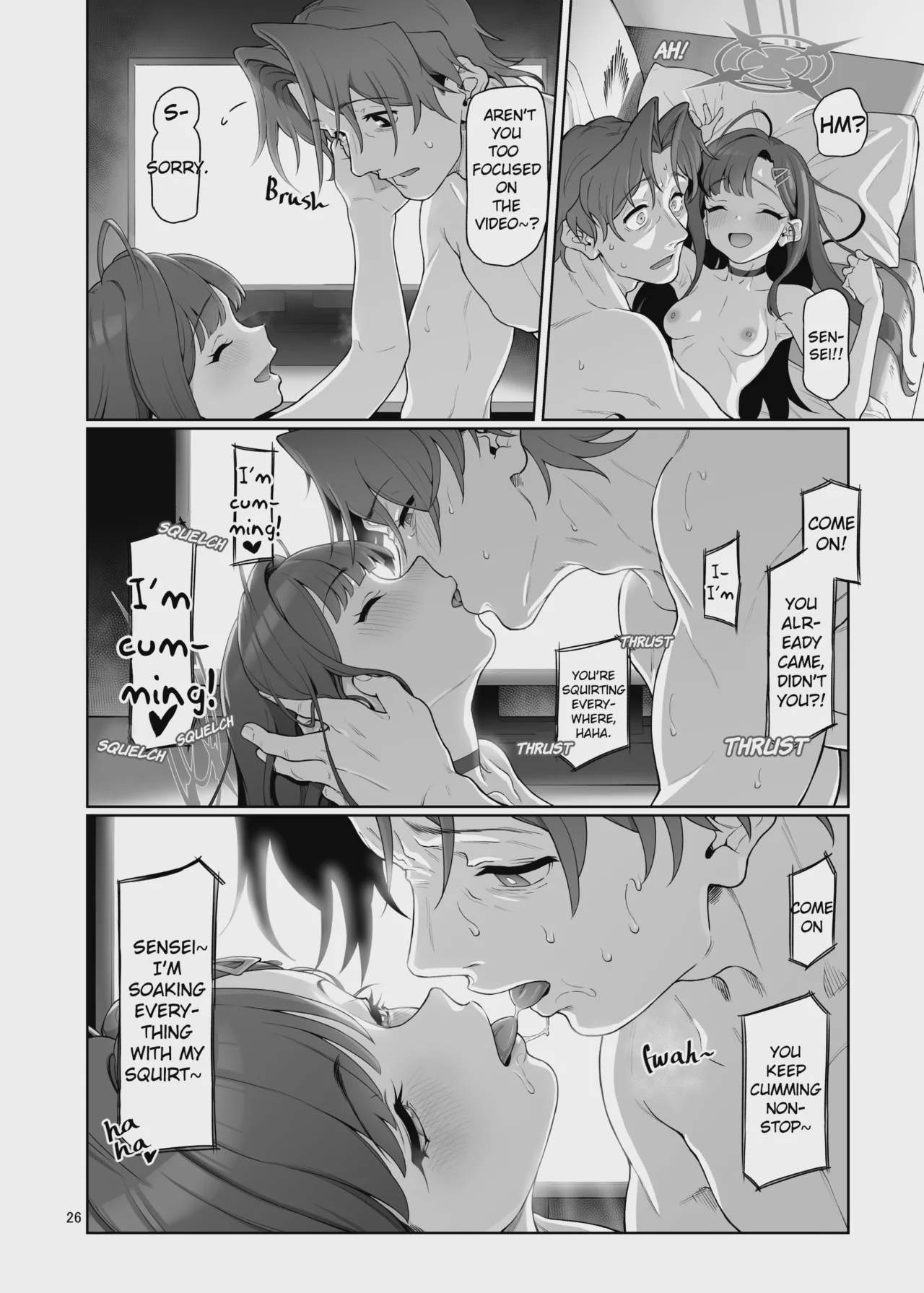 Art by aya_shachou, gokusaishiki - Tagged filming, collar, wings, aya_shachou, netorase, bbm, voyeurism, halo, netorare, sole_female, closed_eyes, furry, gokusaishiki, wolf_boy, pig_man, schoolgirl_uniform