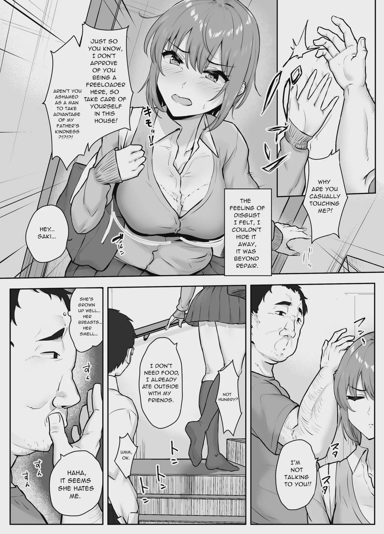 Art by caruta, mocchimochiya - Tagged x-ray, sole_male, big_breasts, dilf, sole_female, nakadashi, netorare, multiple_orgasms, handjob, rape, bbm, hairy, mocchimochiya, caruta, fingering, schoolgirl_uniform, age_progression, niece